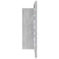 vidaXL Armario espejo baño luz LED acrílico gris hormigón 90x12x45 cm vidaXL Armario espejo baño luz LED acrílico gris hormigón 90x12x45 cm