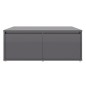 vidaXL Mesa de centro madera contrachapada gris brillante 80x80x31 cm vidaXL Mesa de centro madera contrachapada gris brillante 80x80x31 cm
