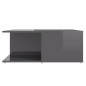 vidaXL Mesa de centro madera contrachapada gris brillante 80x80x31 cm vidaXL Mesa de centro madera contrachapada gris brillante 80x80x31 cm