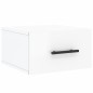 vidaXL Mesita de noche de pared blanco brillo 35x35x20 cm vidaXL Mesita de noche de pared blanco brillo 35x35x20 cm