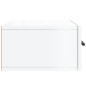 vidaXL Mesita de noche de pared blanco brillo 35x35x20 cm vidaXL Mesita de noche de pared blanco brillo 35x35x20 cm