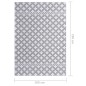 vidaXL Alfombra estampada tela multicolor 160x230 cm vidaXL Alfombra estampada tela multicolor 160x230 cm