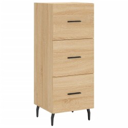 vidaXL Aparador madera contrachapada color roble Sonoma 34,5x34x90 cm