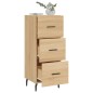 vidaXL Aparador madera contrachapada color roble Sonoma 34,5x34x90 cm vidaXL Aparador madera contrachapada color roble Sonoma 34,5x34x90 cm
