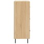 vidaXL Aparador madera contrachapada color roble Sonoma 34,5x34x90 cm vidaXL Aparador madera contrachapada color roble Sonoma 34,5x34x90 cm