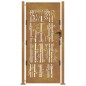 vidaXL Puerta de jardín acero corten diseño bambú 105x205 cm vidaXL Puerta de jardín acero corten diseño bambú 105x205 cm
