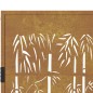 vidaXL Puerta de jardín acero corten diseño bambú 105x205 cm vidaXL Puerta de jardín acero corten diseño bambú 105x205 cm