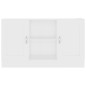 vidaXL Aparador de madera contrachapada blanco 120x30,5x70 cm