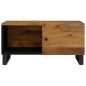 vidaXL Mesa de centro madera maciza mango y contrachapada 80x50x40 cm