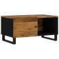 vidaXL Mesa de centro madera maciza mango y contrachapada 80x50x40 cm