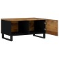 vidaXL Mesa de centro madera maciza mango y contrachapada 80x50x40 cm