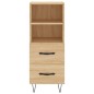vidaXL Aparador madera contrachapada color roble Sonoma 34,5x34x90 cm vidaXL Aparador madera contrachapada color roble Sonoma 34,5x34x90 cm