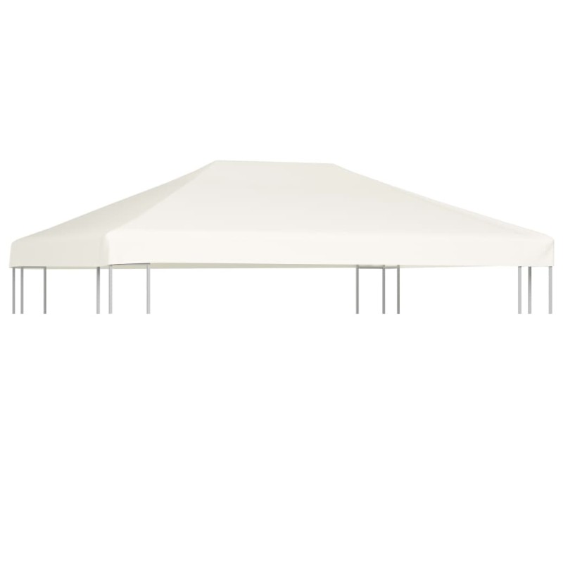vidaXL Toldo de cenador 310 g/m² 4x3 m blanco crema vidaXL Toldo de cenador 310 g/m² 4x3 m blanco crema