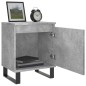 vidaXL Mesita de noche madera de ingeniería gris hormigón 40x30x50 cm vidaXL Mesita de noche madera de ingeniería gris hormigón 40x30x50 cm