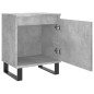 vidaXL Mesita de noche madera de ingeniería gris hormigón 40x30x50 cm vidaXL Mesita de noche madera de ingeniería gris hormigón 40x30x50 cm