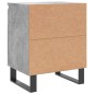 vidaXL Mesita de noche madera de ingeniería gris hormigón 40x30x50 cm vidaXL Mesita de noche madera de ingeniería gris hormigón 40x30x50 cm