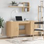 vidaXL Escritorio madera de ingeniería roble Sonoma 140x50x75 cm vidaXL Escritorio madera de ingeniería roble Sonoma 140x50x75 cm