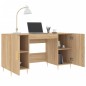 vidaXL Escritorio madera de ingeniería roble Sonoma 140x50x75 cm vidaXL Escritorio madera de ingeniería roble Sonoma 140x50x75 cm