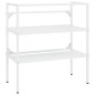 vidaXL Estructura de lavabo de hierro blanco 79x38x83 cm vidaXL Estructura de lavabo de hierro blanco 79x38x83 cm
