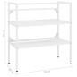 vidaXL Estructura de lavabo de hierro blanco 79x38x83 cm vidaXL Estructura de lavabo de hierro blanco 79x38x83 cm
