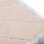 vidaXL Cojines de sillas 2 uds piel oveja genuina mezcla gris 40x40 cm