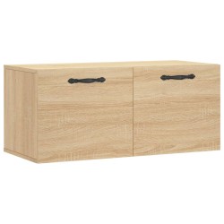 vidaXL Armario de pared madera ingeniería roble Sonoma 80x36,5x35 cm