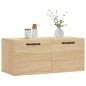 vidaXL Armario de pared madera ingeniería roble Sonoma 80x36,5x35 cm vidaXL Armario de pared madera ingeniería roble Sonoma 80x36,5x35 cm
