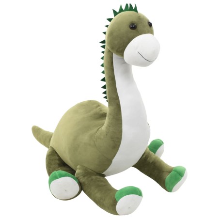vidaXL Dinosaurio brontsaurus de peluche verde