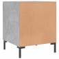 vidaXL Mesita de noche madera de ingeniería gris hormigón 40x40x50 cm vidaXL Mesita de noche madera de ingeniería gris hormigón 40x40x50 cm