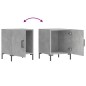 vidaXL Mesita de noche madera de ingeniería gris hormigón 40x40x50 cm vidaXL Mesita de noche madera de ingeniería gris hormigón 40x40x50 cm