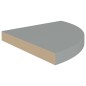 vidaXL Estantes flotantes de esquina 4 uds MDF gris 35x35x3,8 cm vidaXL Estantes flotantes de esquina 4 uds MDF gris 35x35x3,8 cm