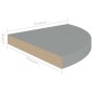 vidaXL Estantes flotantes de esquina 4 uds MDF gris 35x35x3,8 cm vidaXL Estantes flotantes de esquina 4 uds MDF gris 35x35x3,8 cm