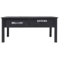 vidaXL Mesa de centro de madera negro 100x50x45 cm vidaXL Mesa de centro de madera negro 100x50x45 cm
