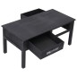 vidaXL Mesa de centro de madera negro 100x50x45 cm vidaXL Mesa de centro de madera negro 100x50x45 cm