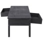 vidaXL Mesa de centro de madera negro 100x50x45 cm vidaXL Mesa de centro de madera negro 100x50x45 cm