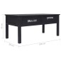 vidaXL Mesa de centro de madera negro 100x50x45 cm vidaXL Mesa de centro de madera negro 100x50x45 cm