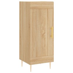 vidaXL Aparador madera contrachapada color roble Sonoma 34,5x34x90 cm