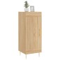 vidaXL Aparador madera contrachapada color roble Sonoma 34,5x34x90 cm