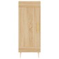 vidaXL Aparador madera contrachapada color roble Sonoma 34,5x34x90 cm