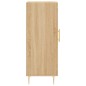 vidaXL Aparador madera contrachapada color roble Sonoma 34,5x34x90 cm