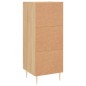 vidaXL Aparador madera contrachapada color roble Sonoma 34,5x34x90 cm