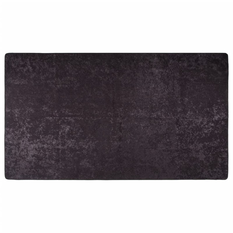 vidaXL Alfombra lavable antideslizante gris antracita 190x300 cm