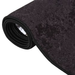 vidaXL Alfombra lavable antideslizante gris antracita 190x300 cm