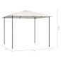 vidaXL Cenador color crema 3x3x2,6 m 160 g/m² vidaXL Cenador color crema 3x3x2,6 m 160 g/m²