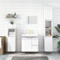 vidaXL Armario de baño madera contrachapada blanco brillo 30x30x190 cm vidaXL Armario de baño madera contrachapada blanco brillo 30x30x190 cm
