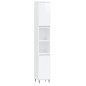 vidaXL Armario de baño madera contrachapada blanco brillo 30x30x190 cm vidaXL Armario de baño madera contrachapada blanco brillo 30x30x190 cm