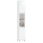 vidaXL Armario de baño madera contrachapada blanco brillo 30x30x190 cm vidaXL Armario de baño madera contrachapada blanco brillo 30x30x190 cm