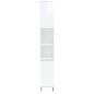 vidaXL Armario de baño madera contrachapada blanco brillo 30x30x190 cm vidaXL Armario de baño madera contrachapada blanco brillo 30x30x190 cm