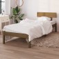 vidaXL Estructura cama madera pino pequeña individual marrón 90x190 cm vidaXL Estructura cama madera pino pequeña individual marrón 90x190 cm
