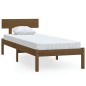 vidaXL Estructura cama madera pino pequeña individual marrón 90x190 cm vidaXL Estructura cama madera pino pequeña individual marrón 90x190 cm